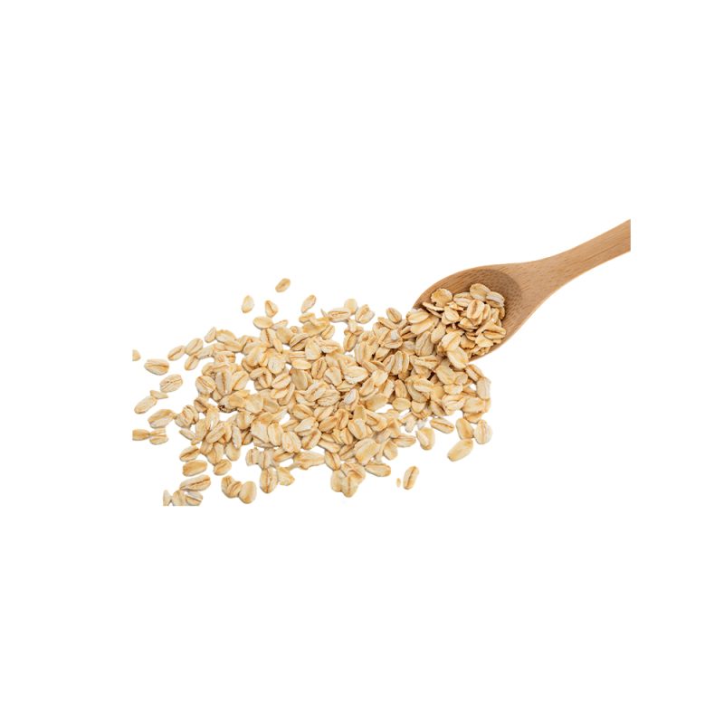 Fotografia macro de grãos de aveia (Avena sativa)