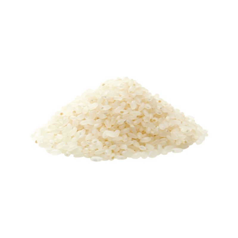 Detalhe da textura em grande plano da proteína de arroz em pó