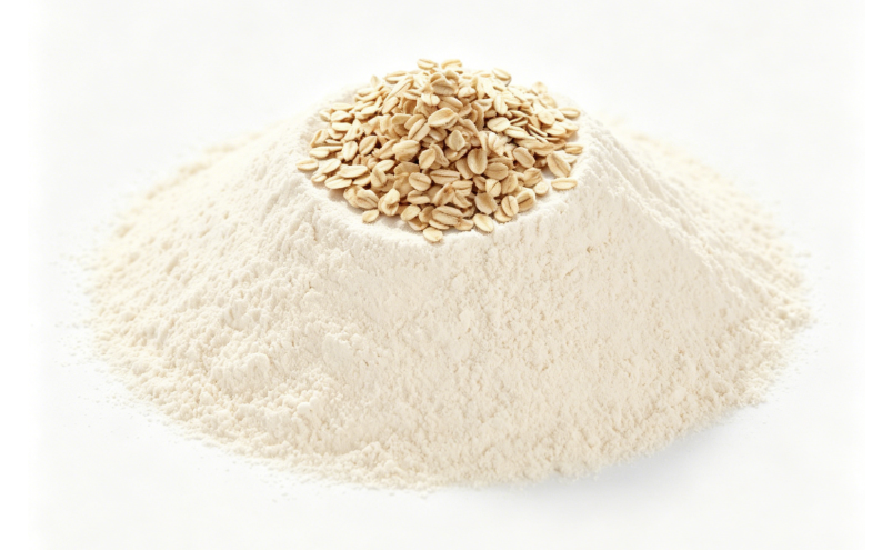 Fotografia macro de grãos de aveia (Avena sativa)
