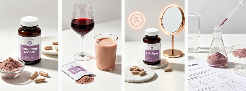 Resveratrol Powder application in nutraceutical blends