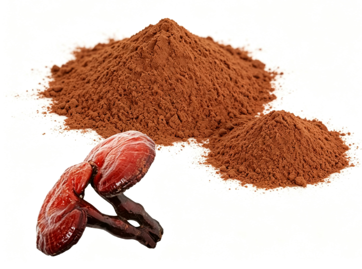 Reishi Mushroom Extract close-up texture detail